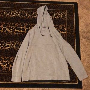 grey athletic hoodie